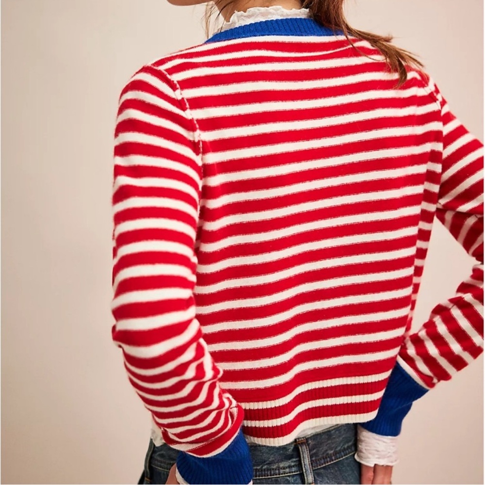 Free People Nocturnal striped cardi, XS NWT - Picture 4 of 7